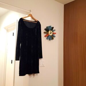 Ronni Nicole:  Velvet Dress, Size 12, Navy Blue